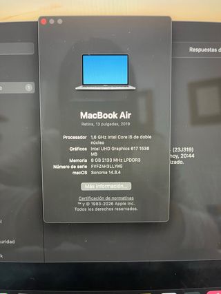 Macbook Air 13” Retina (2019) - 8GB RAM - i5