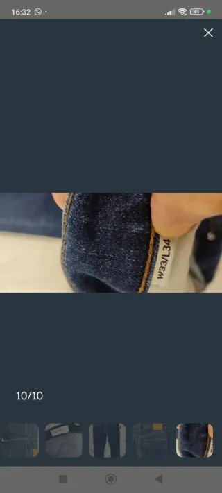 Pantalón vaquero GANT azul T/W 33 L 34