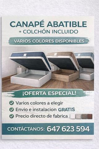 Canapé Individual y Matrimonial