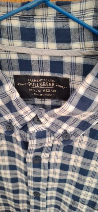 Camisa de cuadros PULL&BEAR Talla M