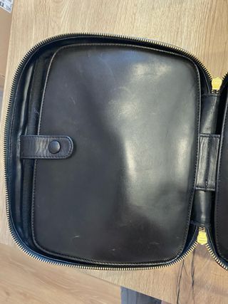 Borsa Chanel Vanity Case Pelle Vernice Nera