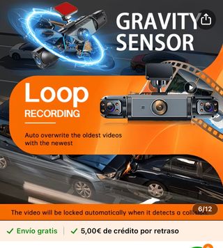 Cámara Coche HD 4 Cámaras 1080P