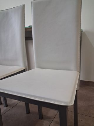 Mesa de comedor cristal y metal