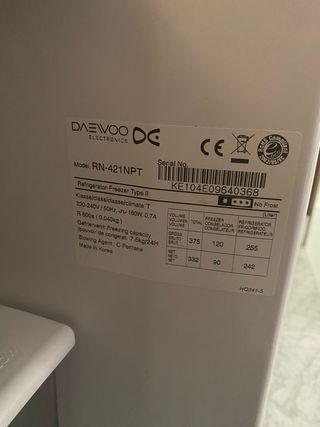 Nevera Daewoo