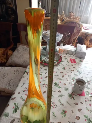 Vaso Murano in cristallo soffiato a mano