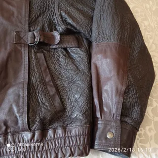 Cazadora vintage de cuero hombre Talla 52