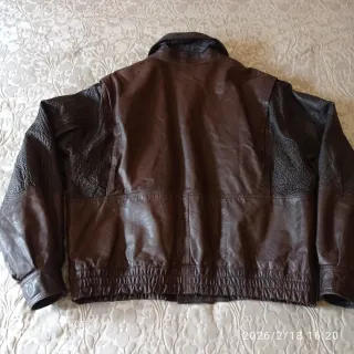 Cazadora vintage de cuero hombre Talla 52