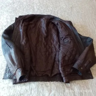 Cazadora vintage de cuero hombre Talla 52