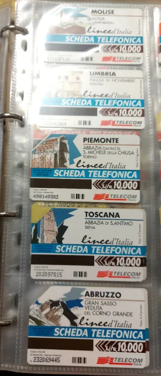 Schede telefoniche Telecom Italia - L. 10.000