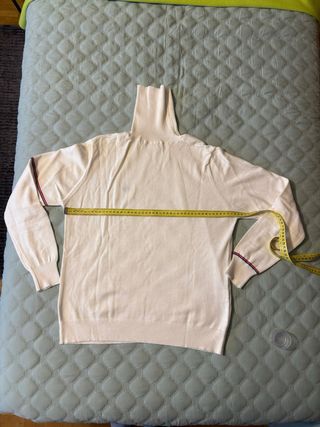 Jersey cuello alto blanco