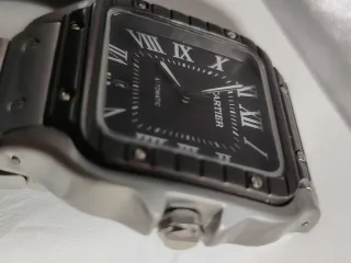 Reloj Cartier Hombre Negro/Plata