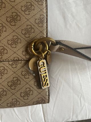 Bolso Guess Original Beige y Marrón