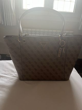 Bolso Guess Original Beige y Marrón