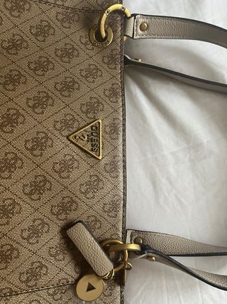 Bolso Guess Original Beige y Marrón