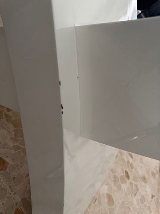 Mesa de diseño de comedor grande de cristal