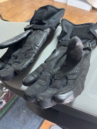 Guantes de moto Scott negros impermeables.