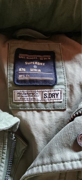 Chaqueta Superdry Verde Militar
