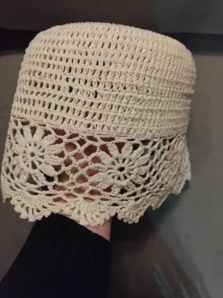 Coprilume in pizzo fatto a mano