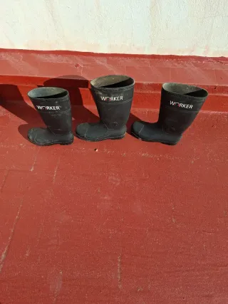 Botas de agua Worker negras