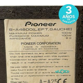 Pioneer SA-4800 Altavoces 100W 6 Ohm
