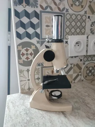 Microscopio Vintage Óptico París