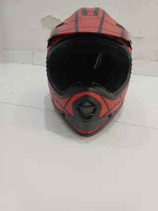 Casco Motocross Niño Spiderman.