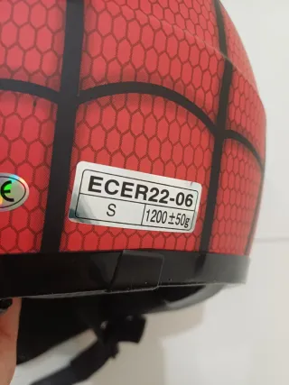 Casco Motocross Niño Spiderman.