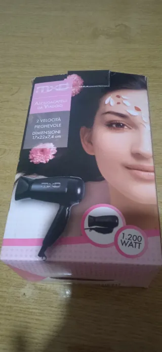 Asciugacapelli da viaggio MXD 1200W