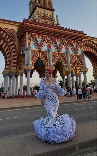 Vestido Flamenca Diseño Lunares