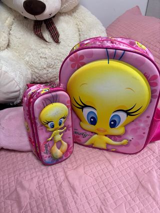 Mochila Piolín Niña Rosa