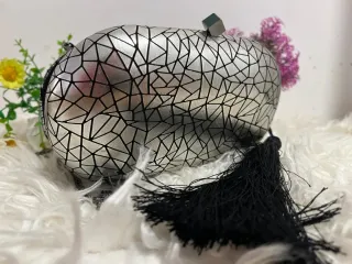 Bolso Olga Berg Plata y Negro