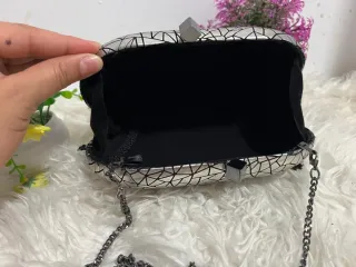 Bolso Olga Berg Plata y Negro