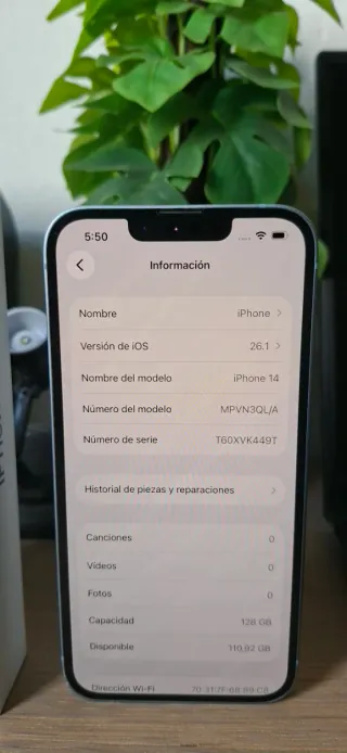 iPhone 14 128GB azul