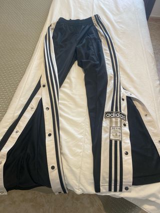 Pantalón Adidas Vintage Negro/Blanco Talla M