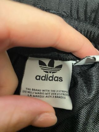 Pantalón Adidas Vintage Negro/Blanco Talla M