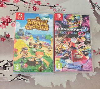 Animal Crossing y Mario Kart 8 Deluxe para switch