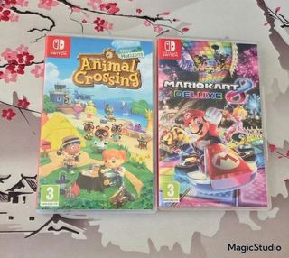 Animal Crossing y Mario Kart 8 Deluxe para switch