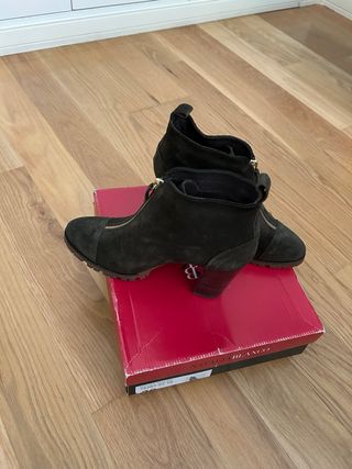 Botines mujer ante verde Talla 39