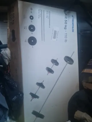 Kit de pesas Decathlon 50 kg