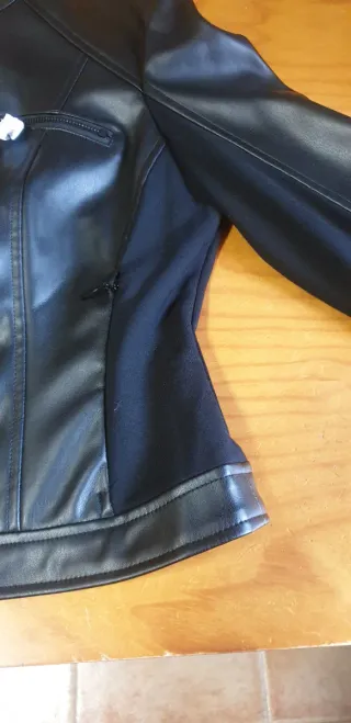 Cazadora Biker Negra