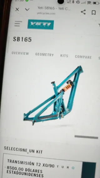 Yeti SB 165 Bicicleta 2026