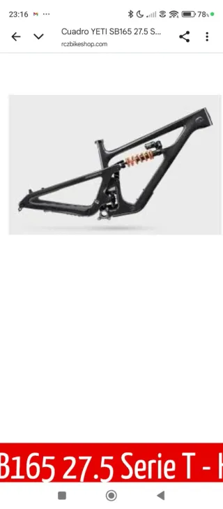 Yeti SB 165 Bicicleta 2026