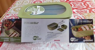 Set Lunch Box Guzzini Verde con Posate