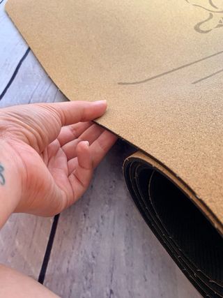 Esterilla de yoga de corcho con Om