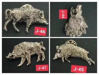 Insignia Pin Caza y pesca fauna iberica