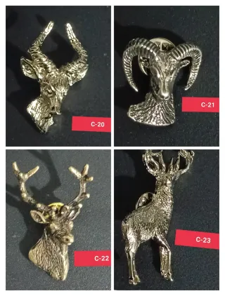 Insignia Pin Caza y pesca fauna iberica