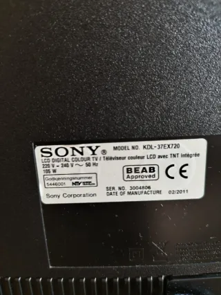 Televisor Sony Bravia 37 Negro