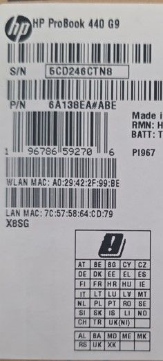 Portátil HP Plata y Negro