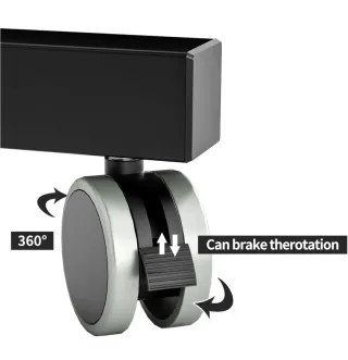 Escritorio Móvil Ajustable Negro