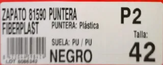 Zapatos de seguridad Panter 81590 negros